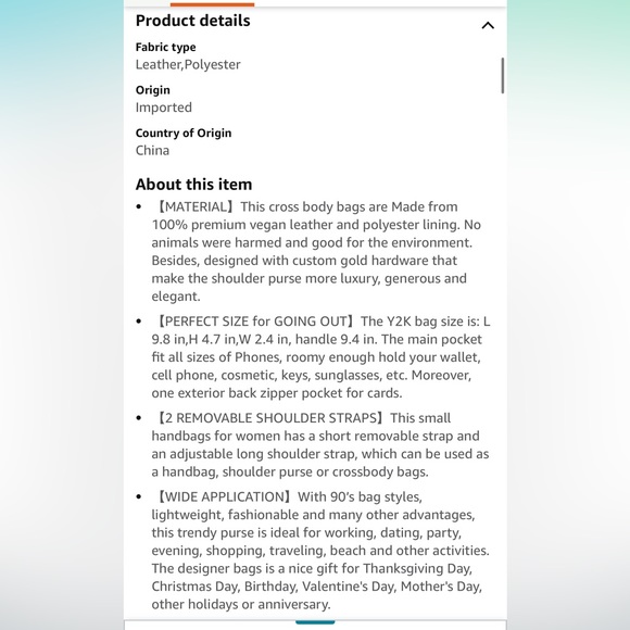 NWT Women Retro Vegan Leather Shoulder Bag with Zipper Closure - Picture 9 of 10